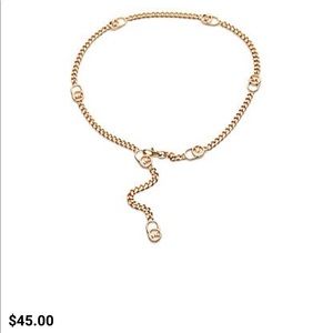 Hamilton Lock Chain Belt in Silver